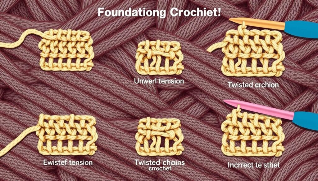 foundation single crochet mistakes