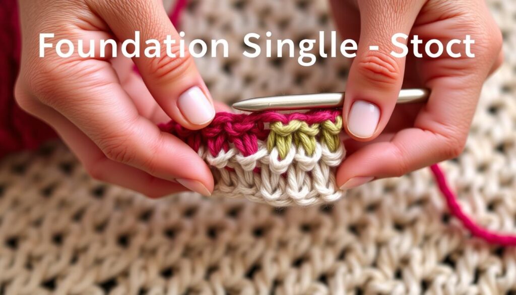 foundation single crochet stitch