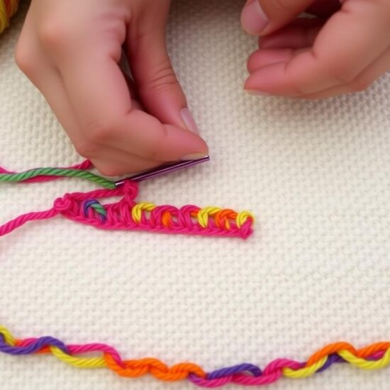 single crochet foundation chain