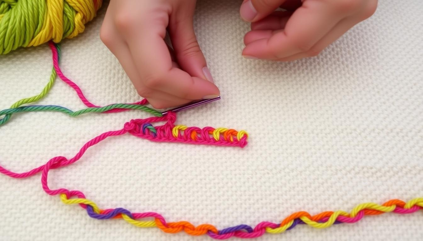 single crochet foundation chain