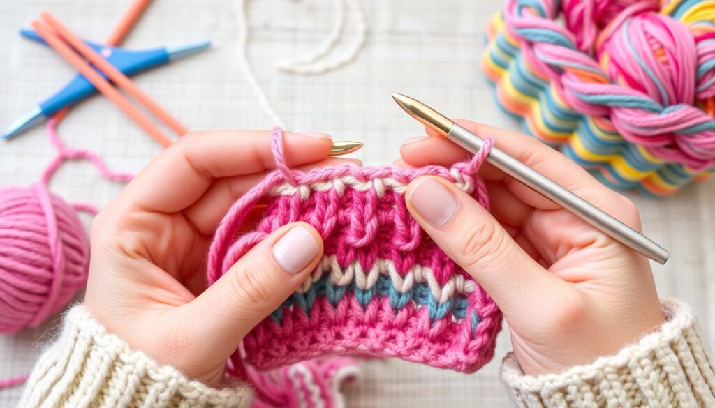 standing double crochet stitch